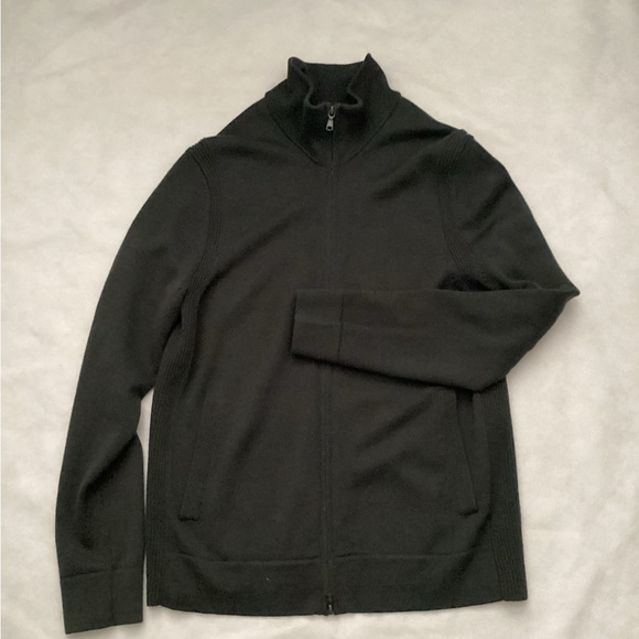 Banana Republic Wool Zip-Up Cardigan, Size M - Picture 3 of 8